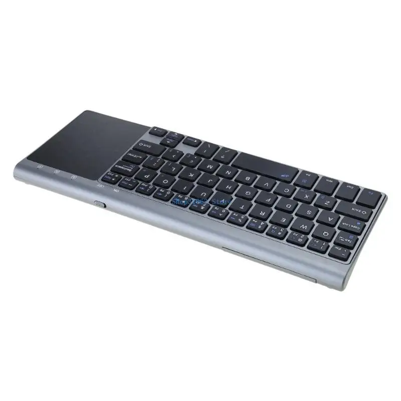 L4MA Wireless Keyboard 2.4G Bluetooth-compatible Keyboard with Touchpad for PC/Laptop