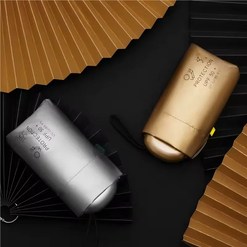 

New Mini Pocket Umbrella Rain Women Anti UV Titanium Silver Coating Small Sun Umbrella Girls Travel Cute Umbrella 6 Ribs Parasol