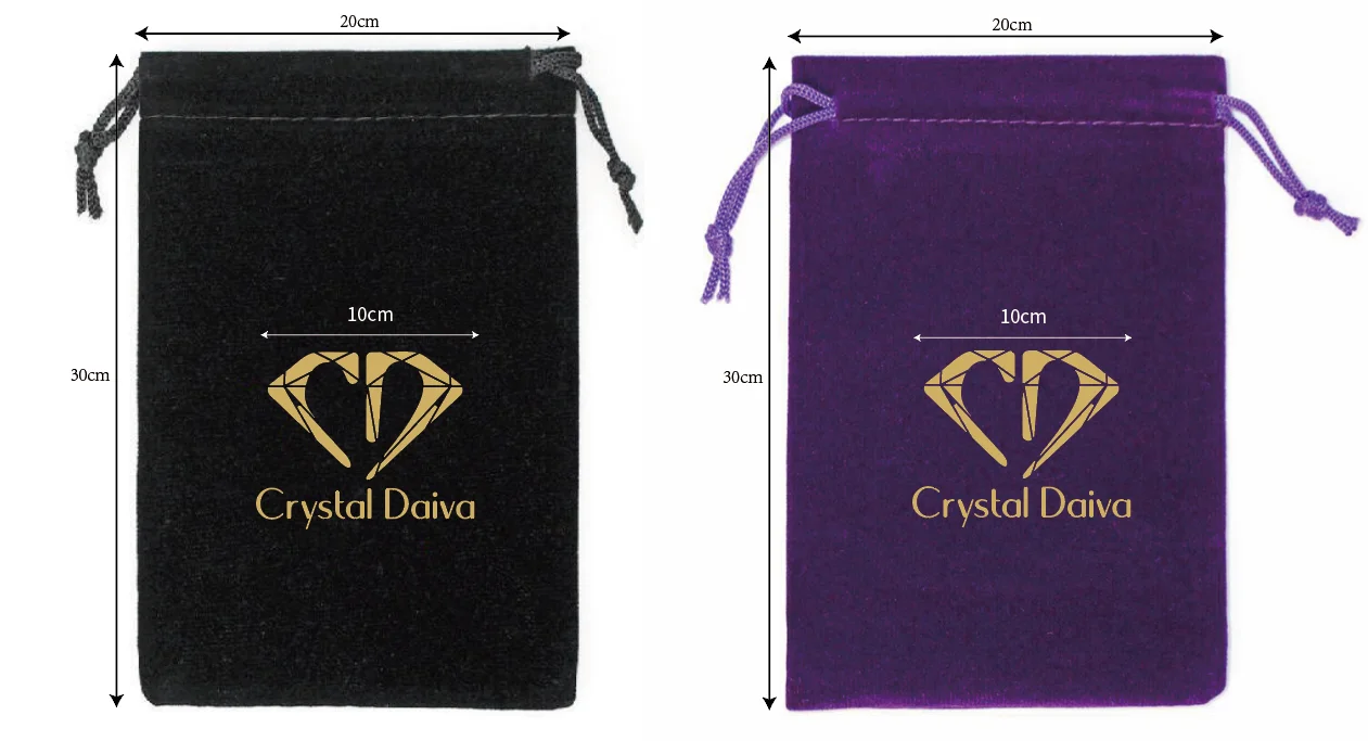 

50 Pieces Dark Purple And 50 Pieces Black 20x30cm Velvet Bags Drawstring Gift Packaging Pouches Printed With Gold Color Logo