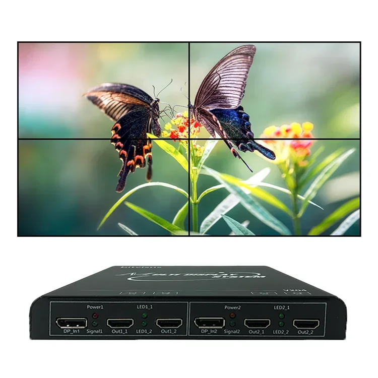 Best Sale 4K 8K 2 in 4 out  2*2 4 TV LCD HDMI Video Wall Controller