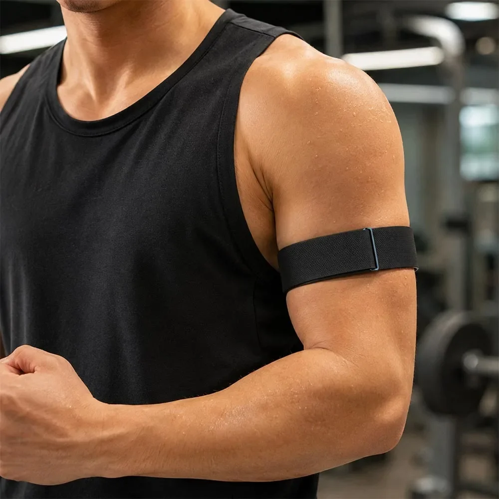 Nylon Bicep Bands For Whoop 5.0 Stretchy Adjustable Replacement Strap Magnetic Breathable Sport Arm Band Strap For Women Men