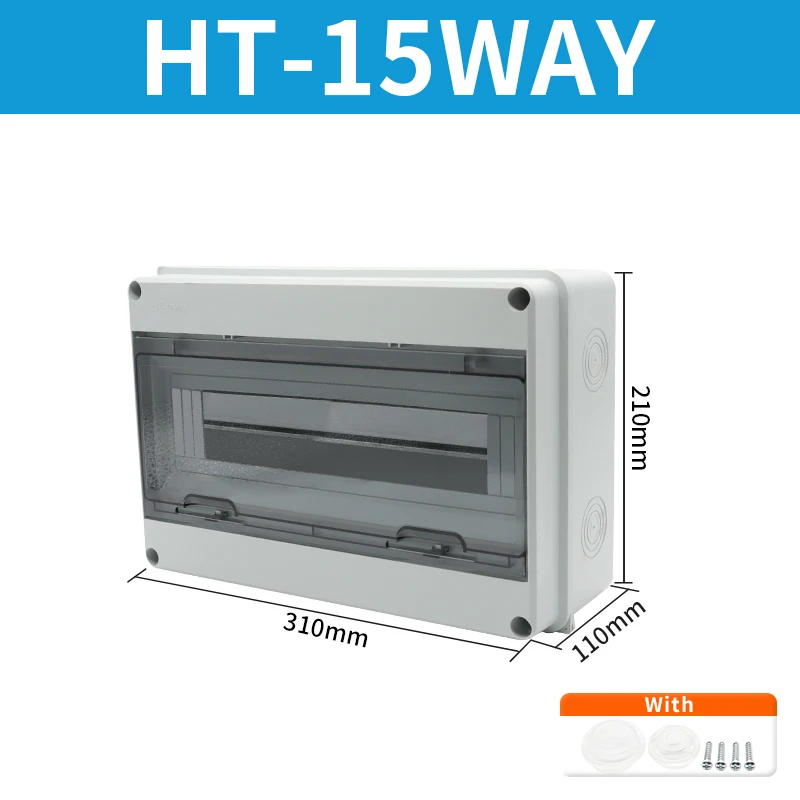 OMCH HT Serie IP65 Wasserdichte Verteilerdose ABS Elektrische Anschlussdose Outdoor-Schutzschaltergehäuse 2-24 Wege