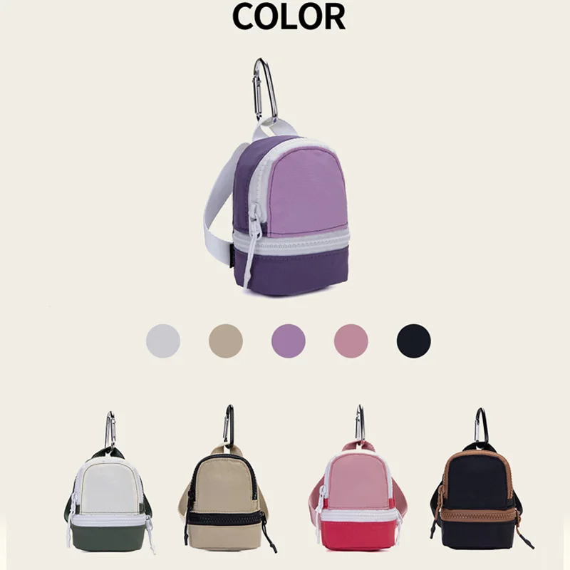 DOYOGI Mini Zero Wallet Key Earphone Creative Mountaineering Backpack Zipper Coin Purse Women Wallet Decoration Cute Storage Bag