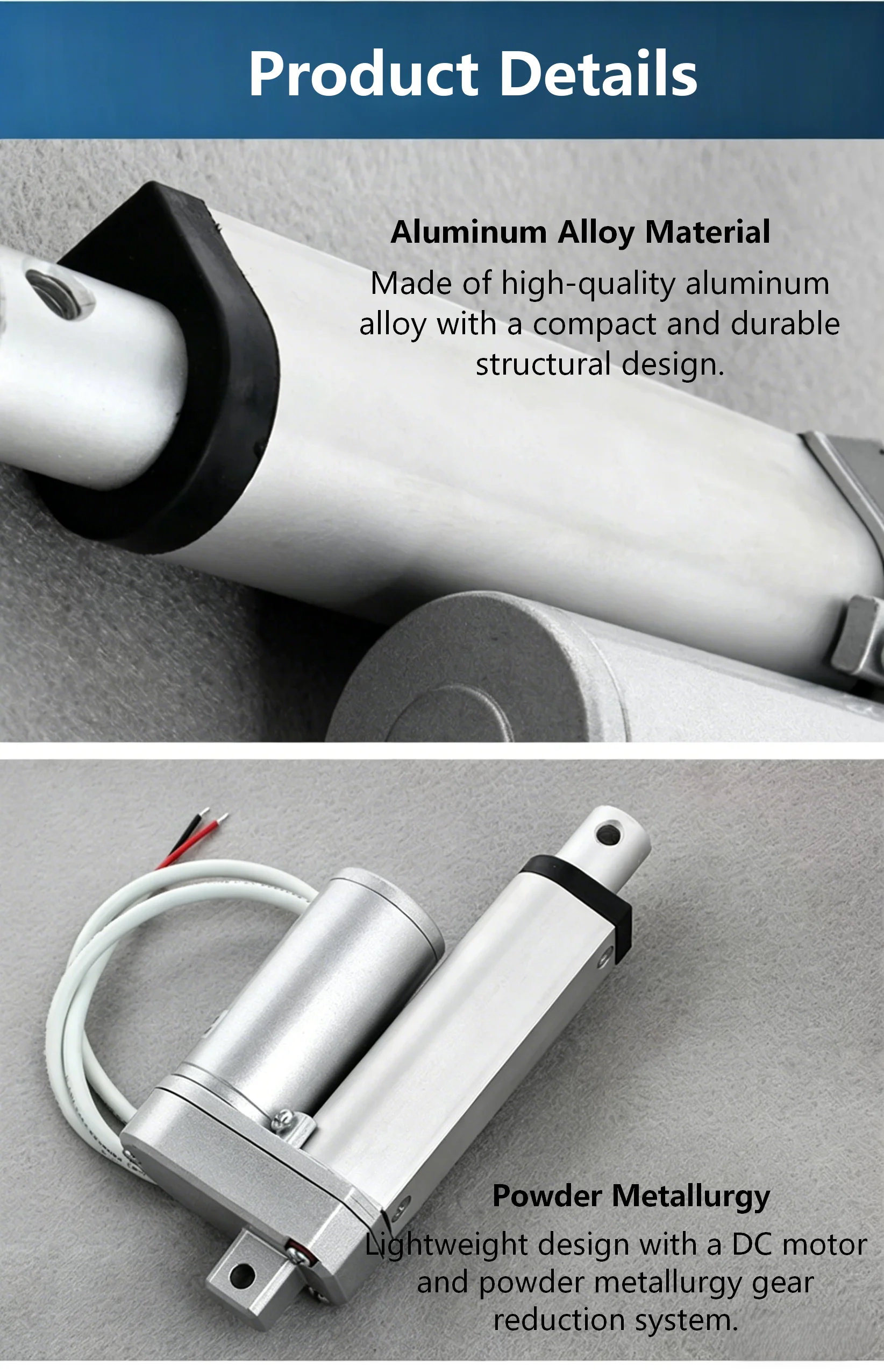 1500N Linear Actuator Electri - огляд і ціна Heavy Equipment Bucket