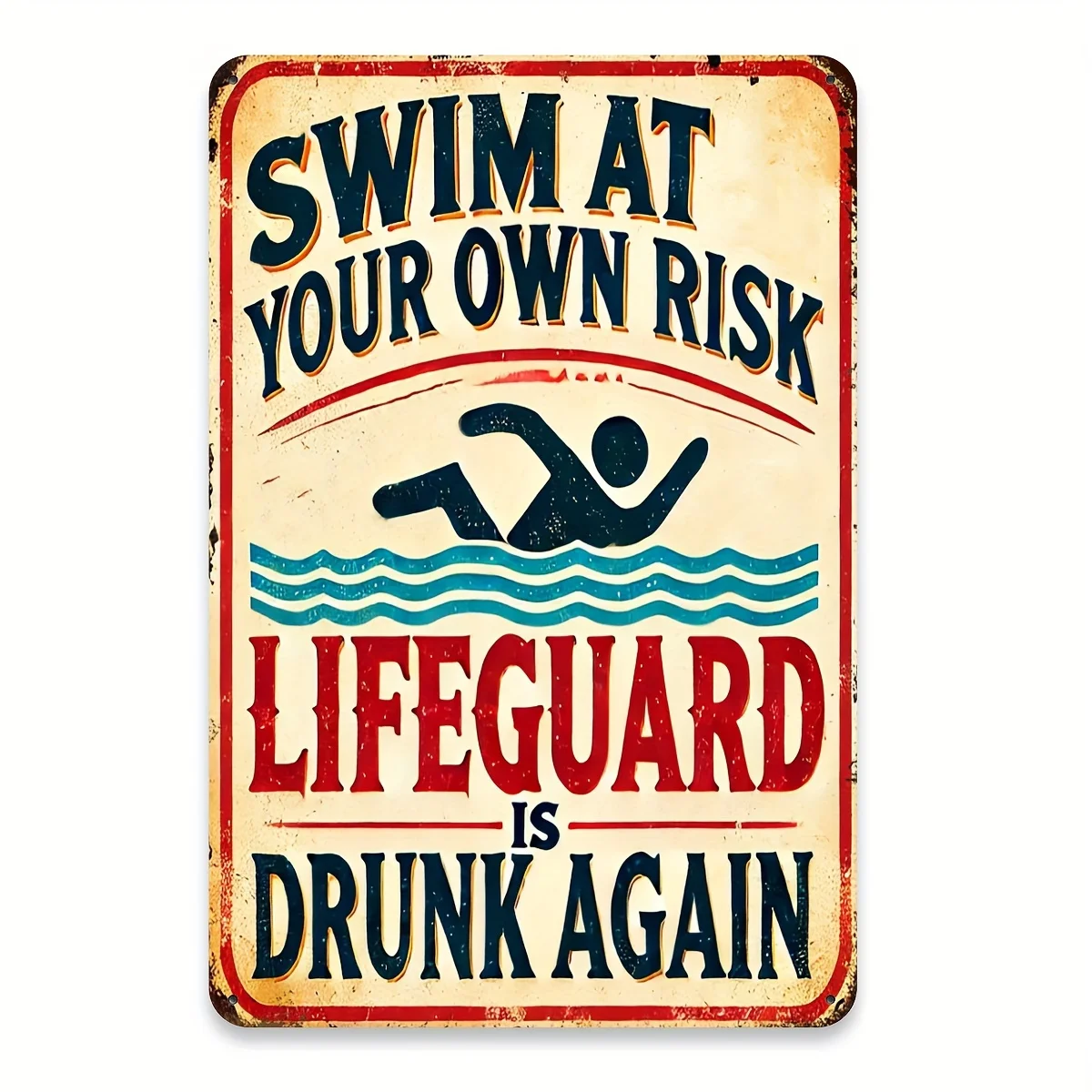 A Vintage Metal Tin Sign - 