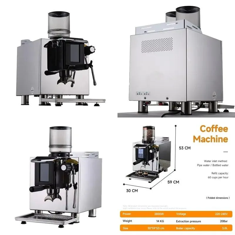 Commercial Coffee Roaster Small Semi-Automatic Professional Espresso Machine