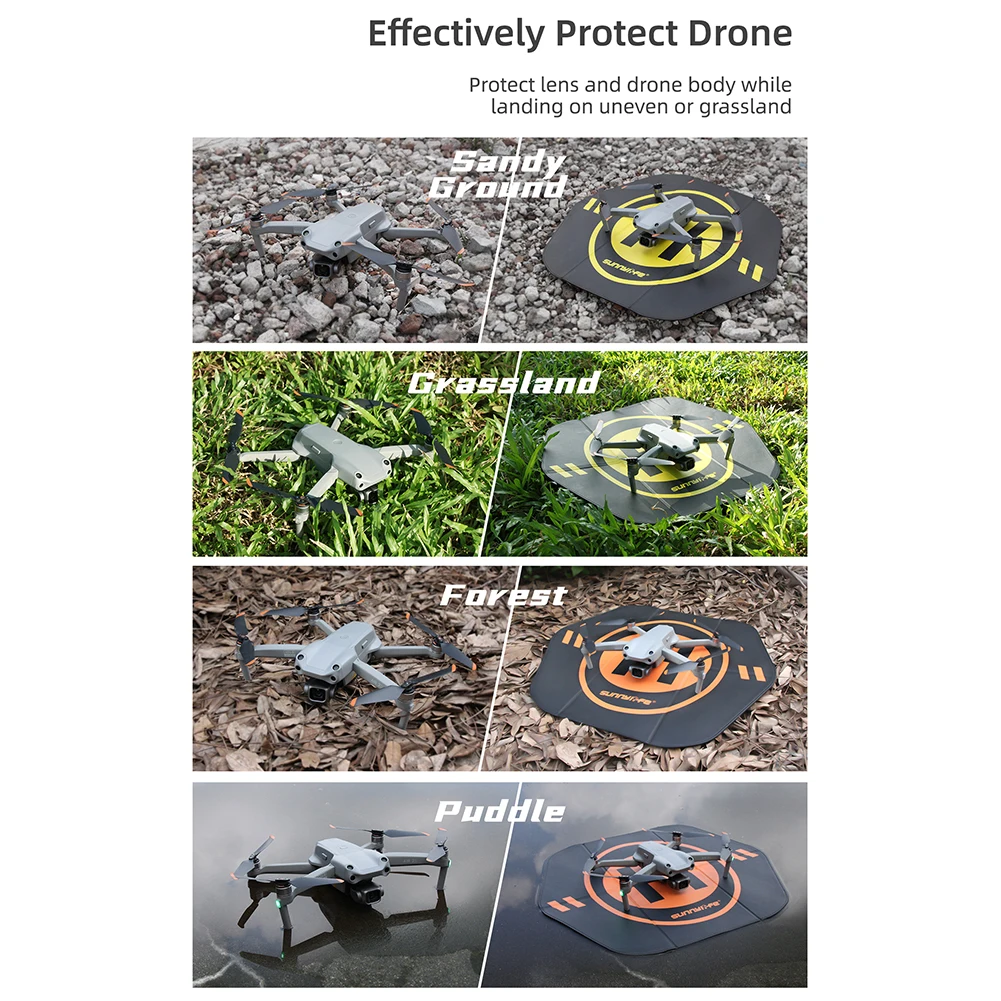 وسادة هبوط بدون طيار قابلة للطي ، حصير وقوف الطائرات الجلدية على الوجهين ، DJI Mavic Mini Air ، طائرات بدون طيار الوهمية RC ، 55 ks