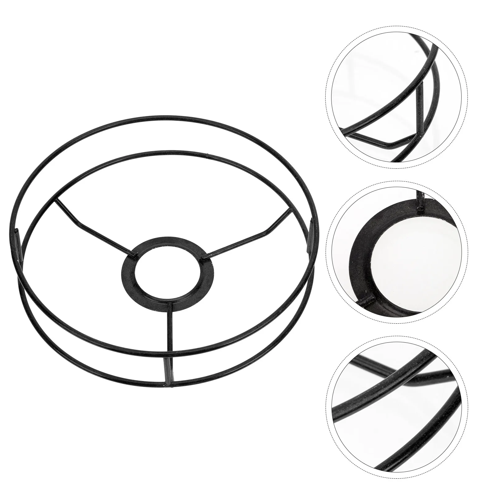 

Металлическая круглая рамка-основа для абажура DIY, для люстр, настольных ламп, подвесных светильников, для домашнего декора