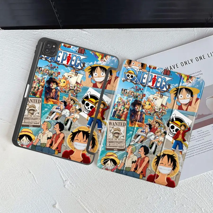 Tablet Case For iPad Mini 6 7 Pro 11 10 9 8 7 th 12.9inch Pro 2025 Air 4 5 M3 M2 M4 11inch Holder Cover One Piece Luffy