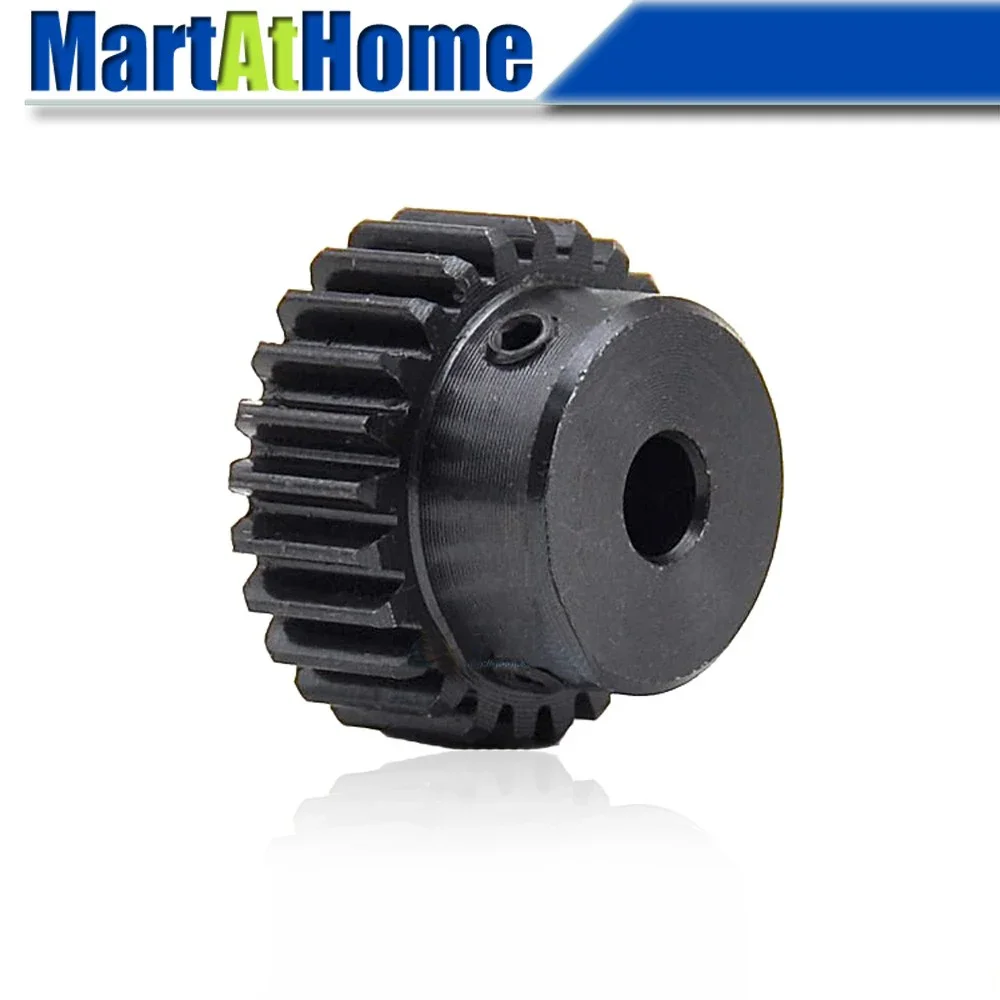 

2 PCS Spur Gear Rack Pinion 30/35 Teeth M1 Bore Dia. 5/6/6.35/7/8/10/12/12.7/15 mm Straight Teeth Positive 45# Steel with Boss