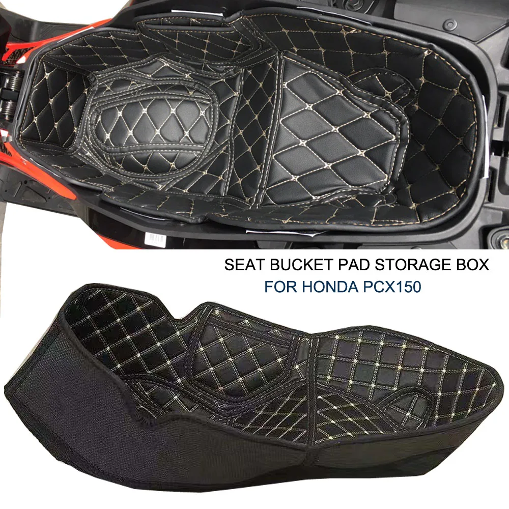 

Rear Trunk Cargo Liner Protector Motorcycle Seat Bucket Pad Storage Box For Honda PCX150 pcx 150