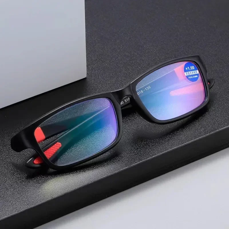 Reading Glasses Men Unisex Black HD Reading Glasses Sports Style Glasses Women Eyeglasses +1.0 To +4.0 image 3