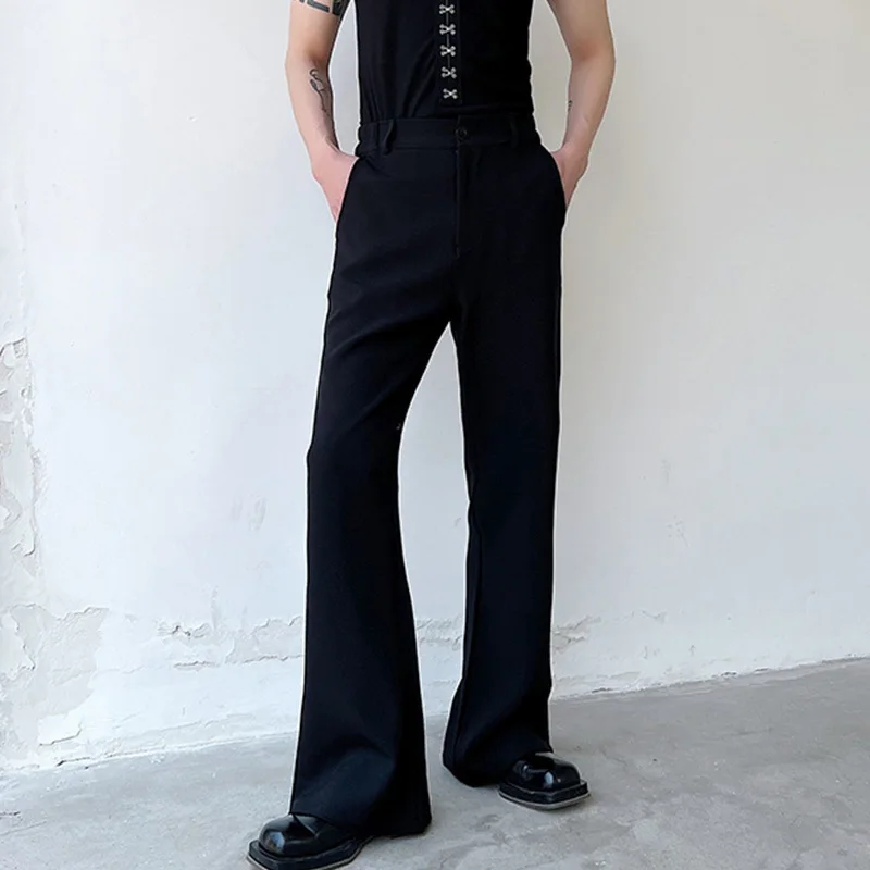 Iefb Nieuwe Koreaanse Mode Leisure Bell Bottoms Mannen Broek Persoonlijkheid Stijl Veelzijdige Trend 2023 Effen Kleur Eenvoudige Mannelijke Broek