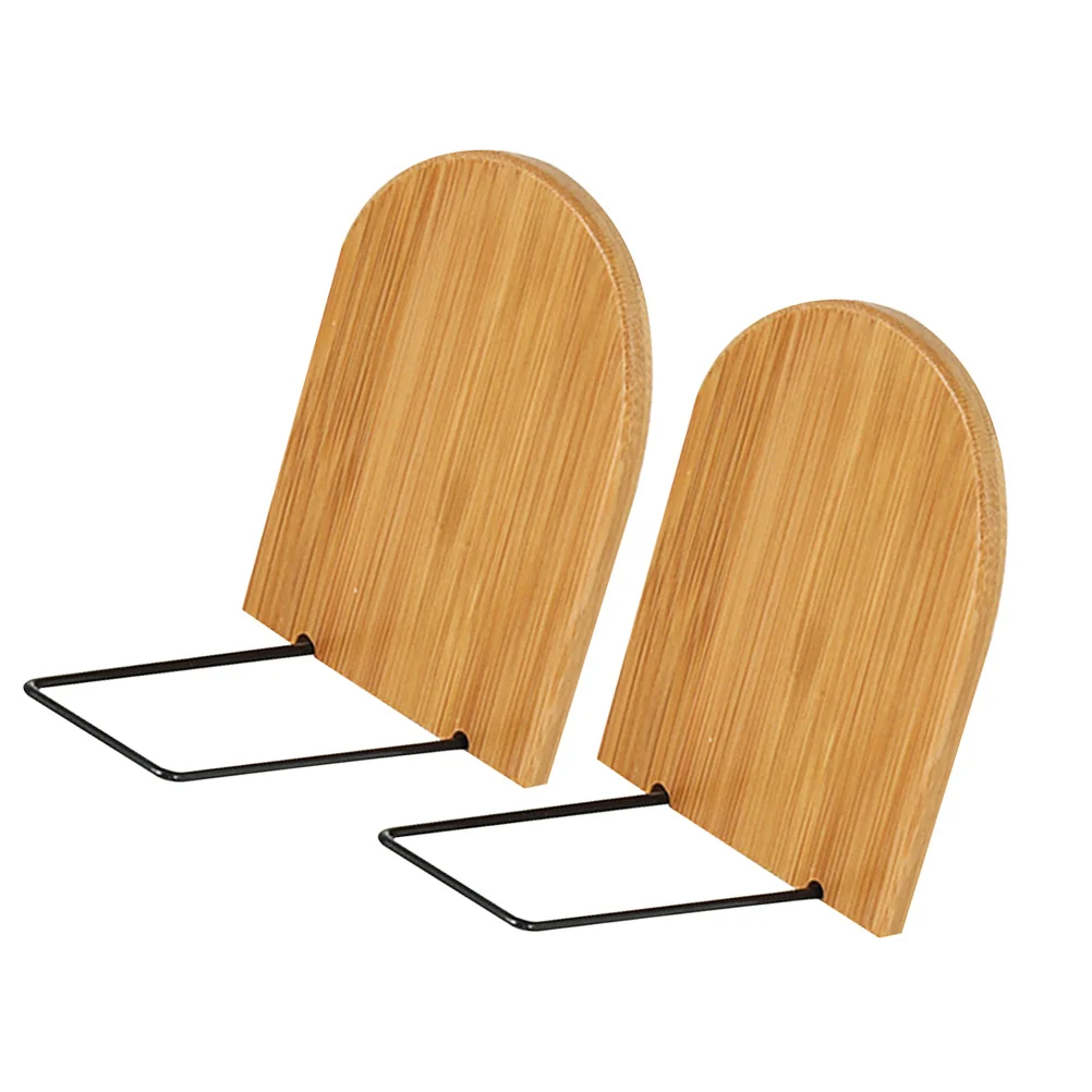 2Pcs Crafted Bookends Modern Design Multifunction Book Holders for Home Office Bookends Desktop Book Holders Bookstand
