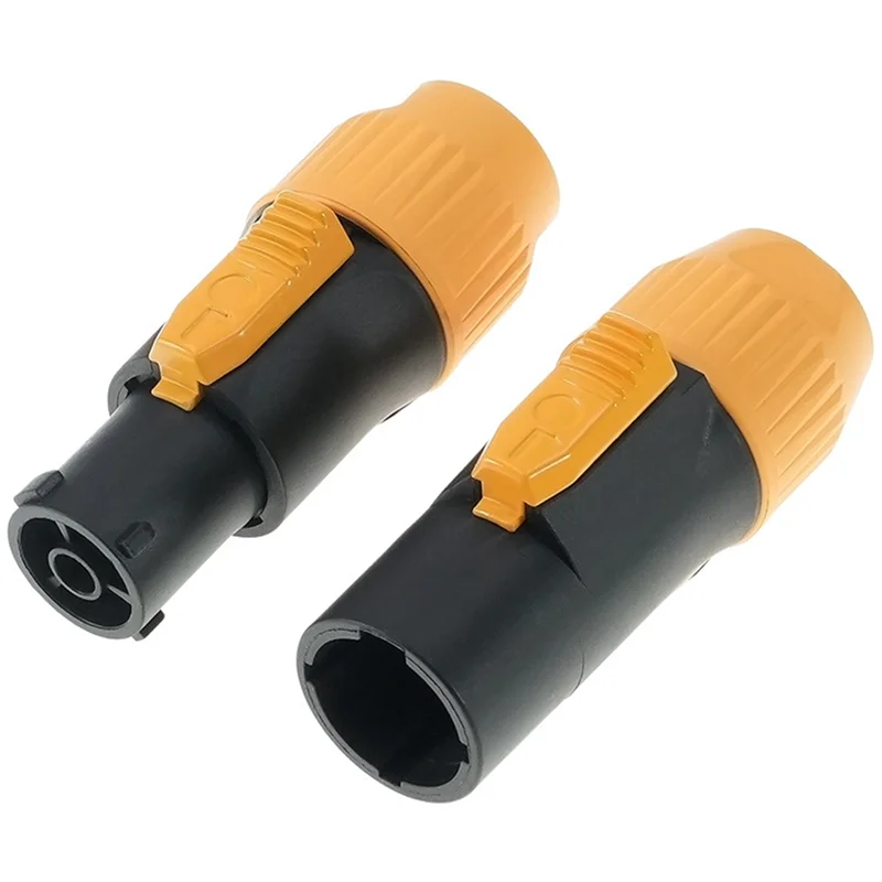 【حار بيع!】10 قطعة 3 دبابيس صحيح قفل موصل التوصيل جاك NAC3FX-W NAC3MX-W PA66 المواد IP65 الصف مقاوم للماء الأصفر