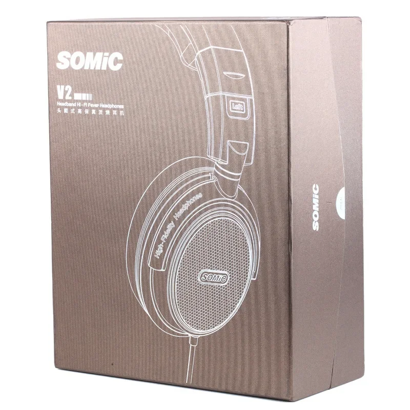 Somic V2 Headphone Monitor And DJing Wired Headphones Noise Reduction Earphonese HiFi High Fidelity Stereo Foldable Headphone