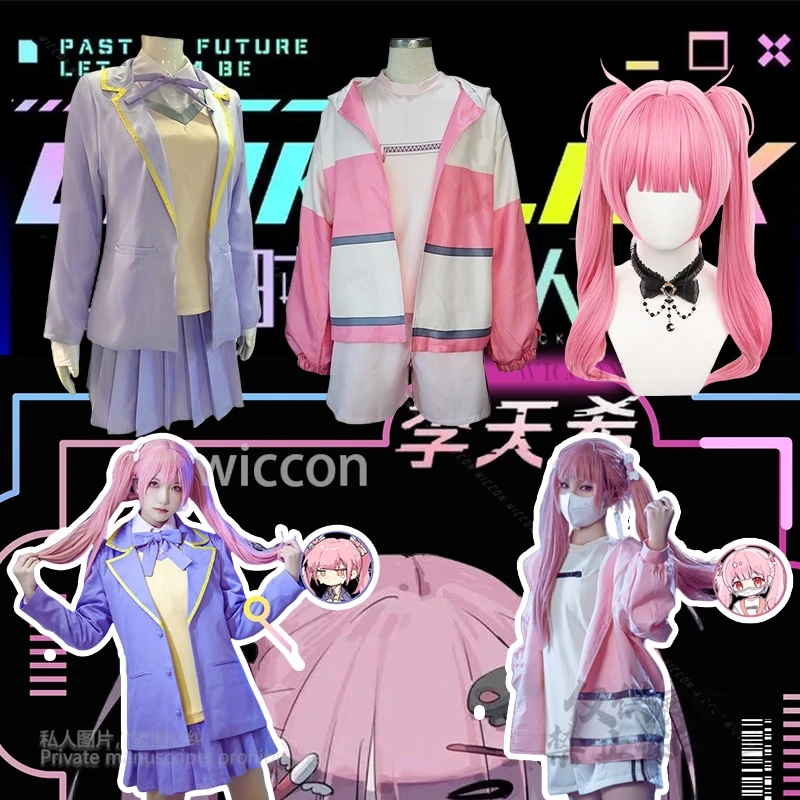 

Anime Link Click Li Tianxi Cosplay Costume Fancy Dress Suit Fashion Daily Outfits Role Play Female 55cm Wig Halloween Customized
