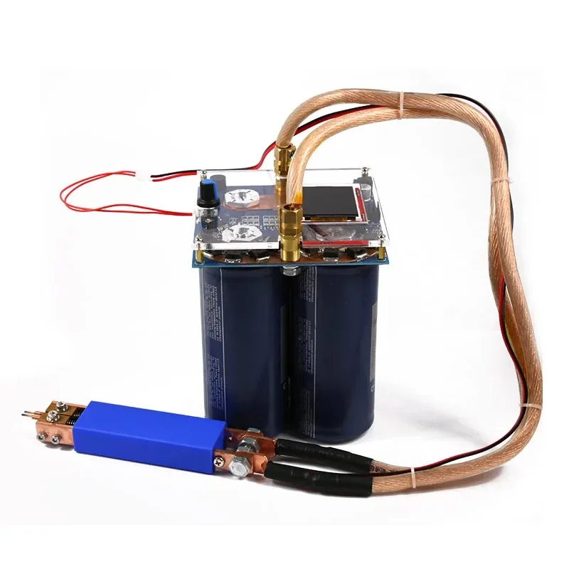 Lithium Battery Spot Welding Machine Farad Capacitor Butt Welder Double Pulse Adjustable High Power Spot Welder