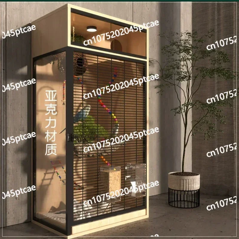 Bird Cage, Parrot Tiger Skin, Xuanfeng Myna, Large Extra Customized Luxury Villa, Transparent Breeding