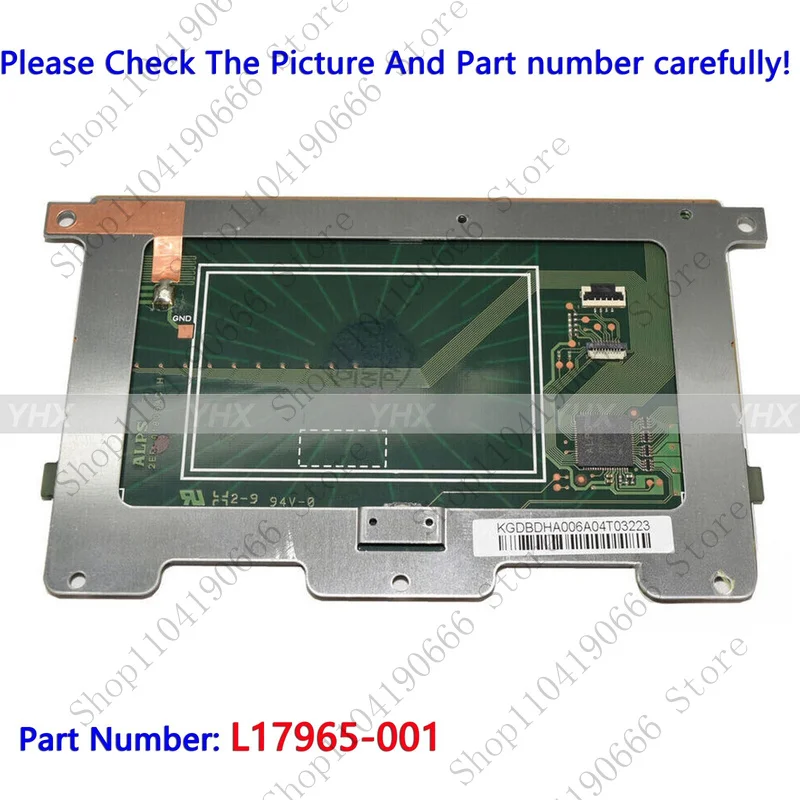 مكونات الكمبيوتر المحمول الجديدة لـ HP ZBOOK 15U G5 Touchpad Trackpad Mousepad NO NFC Gray L17965-001.