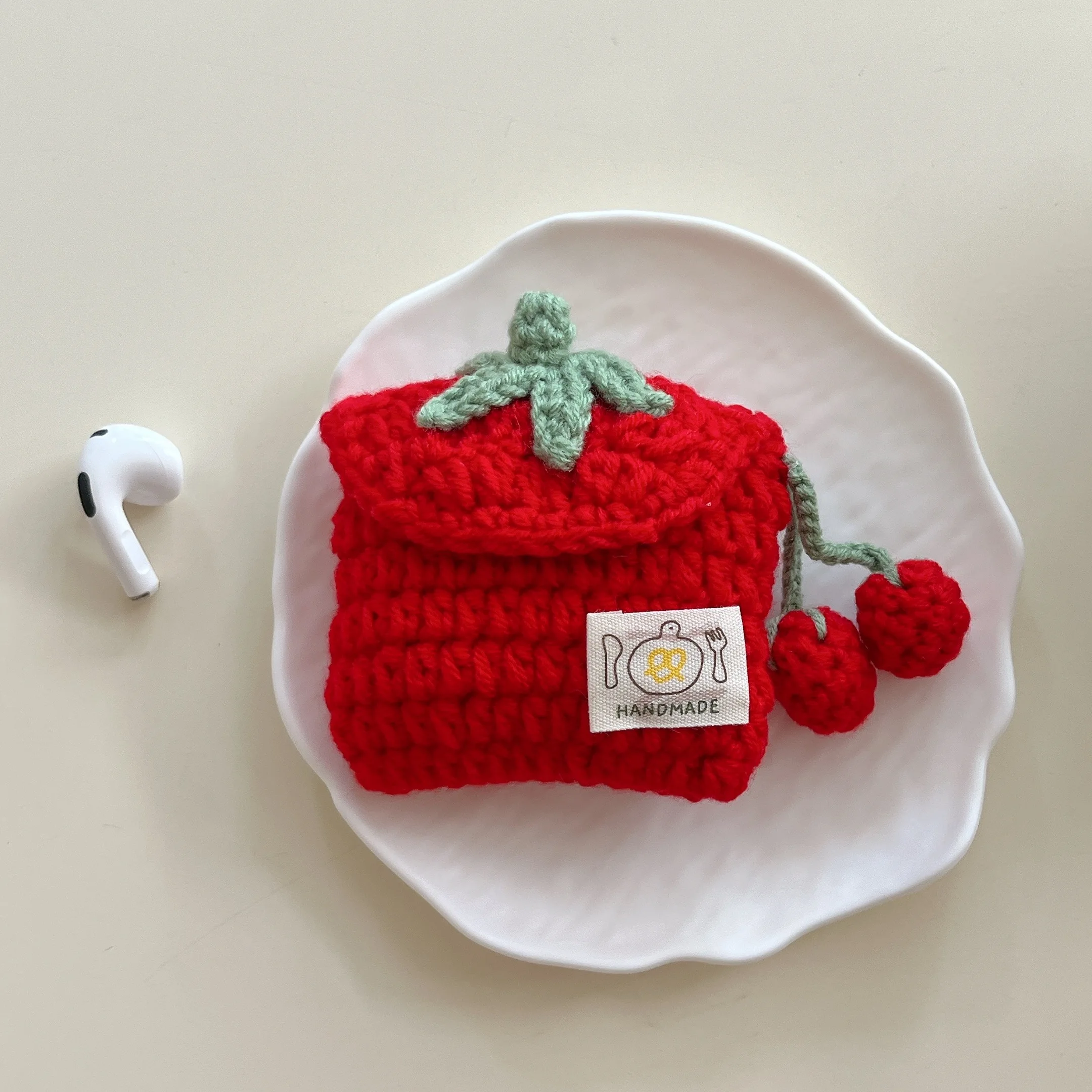 Funda para auriculares Airpods 4, 3, 2, 1 Pro 3, 2 Ins, funda protectora anticaída de fresa tejida de felpa, bonitos accesorios para auriculares