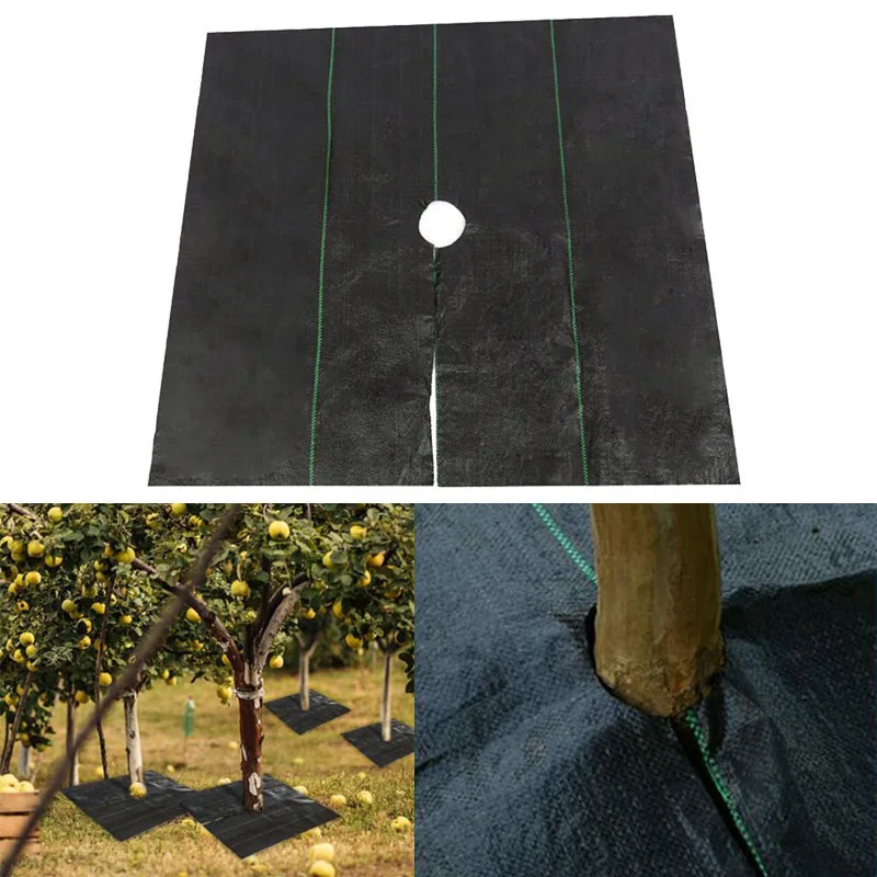 5pcs 0.8M/1M Garden Weed Protection Mat Orchard Weed Barrier Coverage Breathable Moisturizing Degradable Protection Mat D4