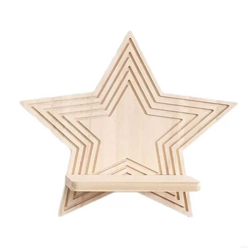 Star/Moon Wall Shelf Floating Shelves Wall Mounted,Plant Display Shelving
