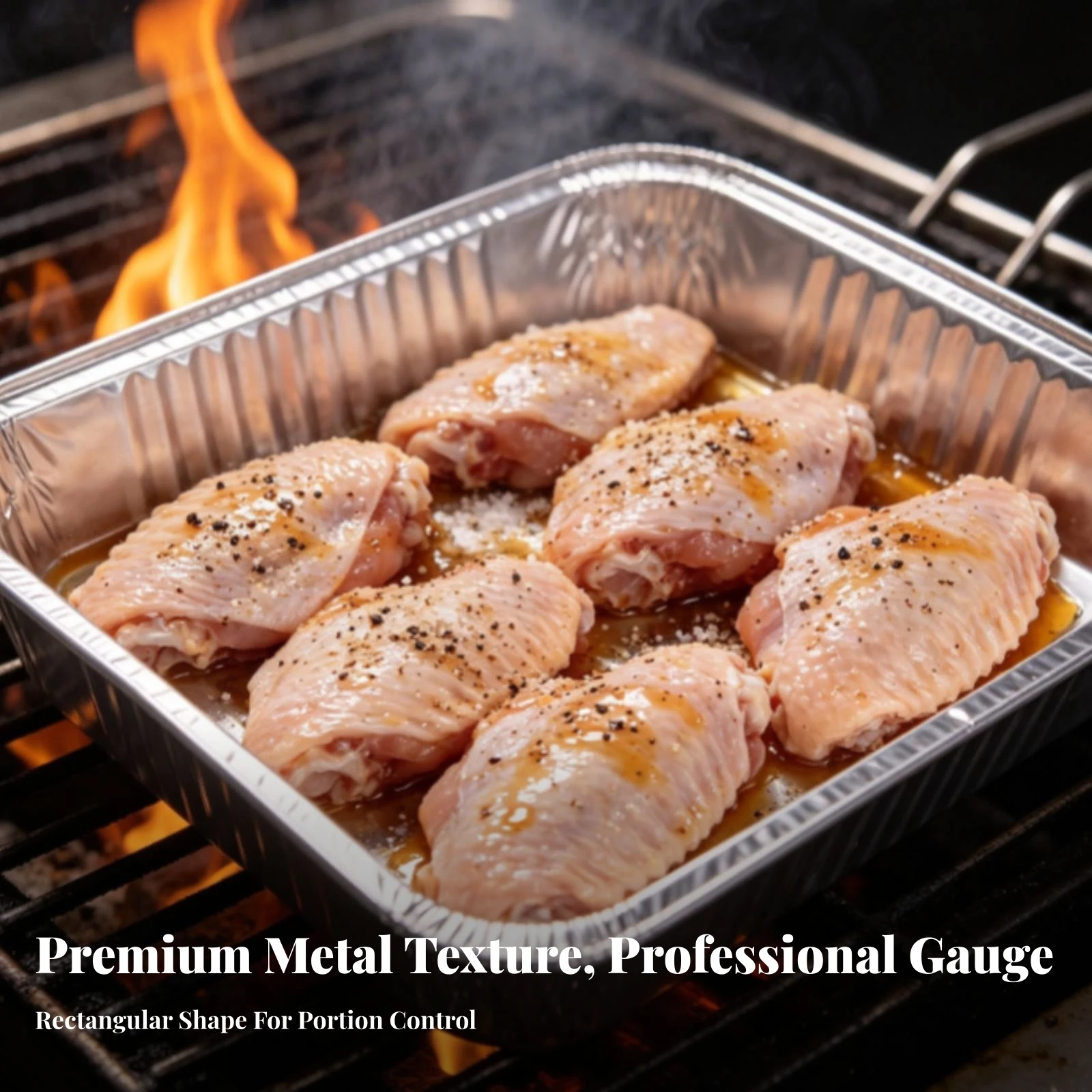 10 Pieces Pans Oven Safe Disposable Aluminum Foil Tray Aluminum Baking Pans Thickened Disposable Baking Pan for Home Cooks