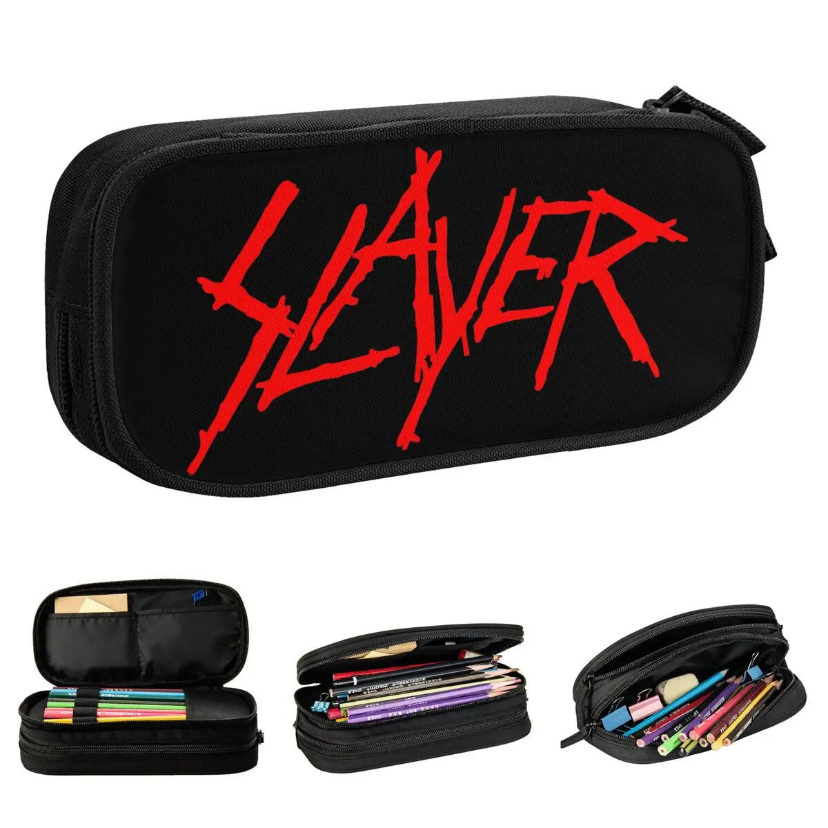 Slayers Logo Pencil Case New Pen Bags for Student Large Storage Office Cosmetic Pencilcases