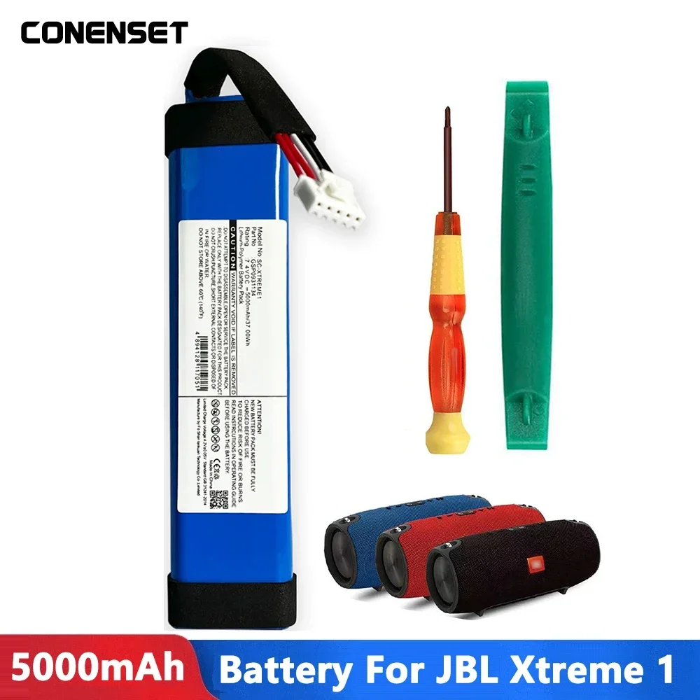 7.4V 5000mAh GSP0931134 Replacement Battery For JBL Xtreme 1 Bluetooth Wireless Speaker Batteries with Tools