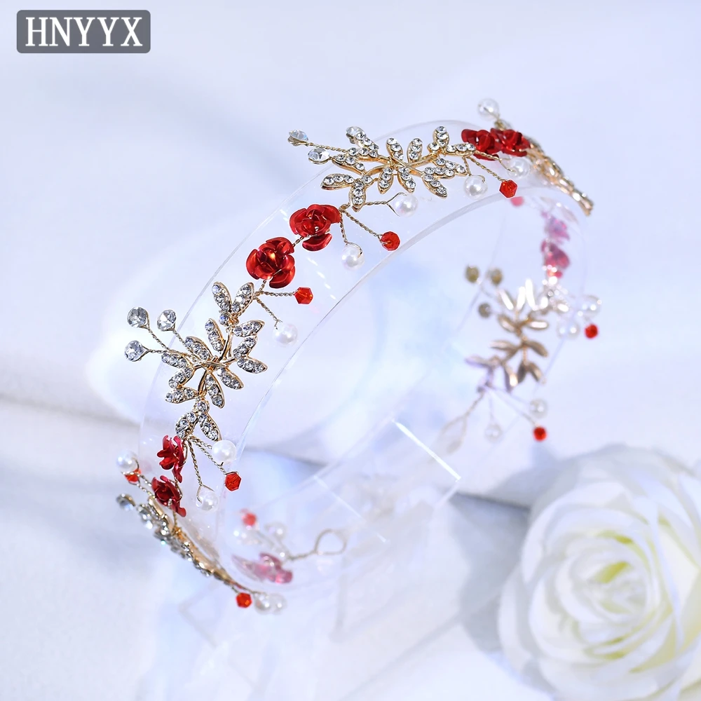 HNYYX Rose Wedding Dress Sashes Exquisite Rhinestone Belts Fashion Bride Waist Decoration Women's Formal Dress Accessories SA364