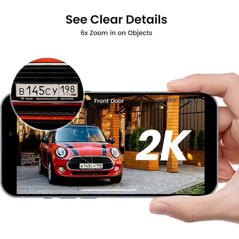 Security Cameras Outdoor Wireless,  System with 360° Pan & Tilt, Auto  , 2K Color Night Vision, Easy Setup, 5G & 2.4G WiFi