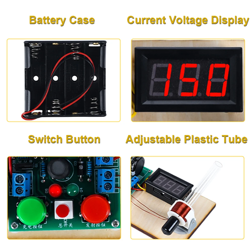 DIY Electronic Kit Electromagnetic Transmitter Mini High Voltage Shooting Game Soldering Practice Project Boost Converter Module