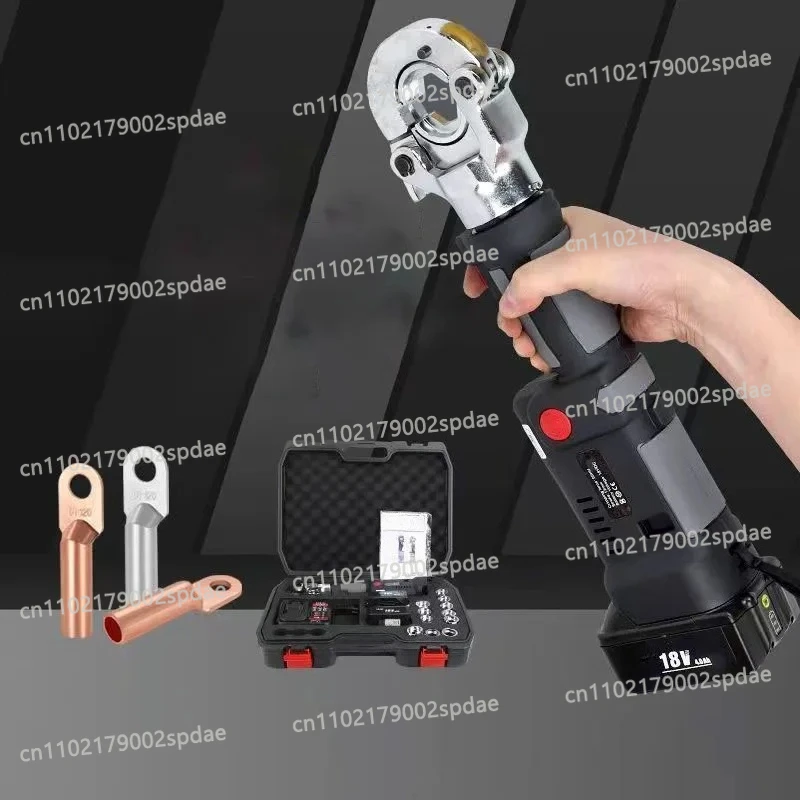 LS-300 Cordless Electric Hydraulic Crimping Tool Portable for Copper Aluminum Cable Terminals 16-300mm Battery Operated image 3