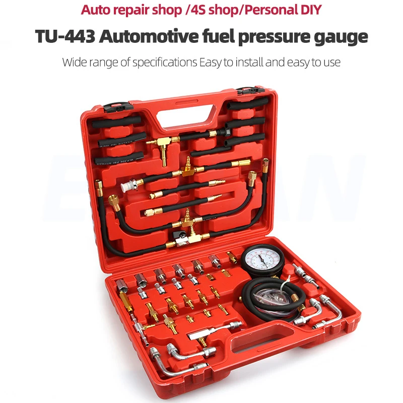 TU-443 Automobile Fuel Gasoline Pressure Gauge Injection Pressure Gauge Tester For All Vehicle Series Fuel Pressure Gauges