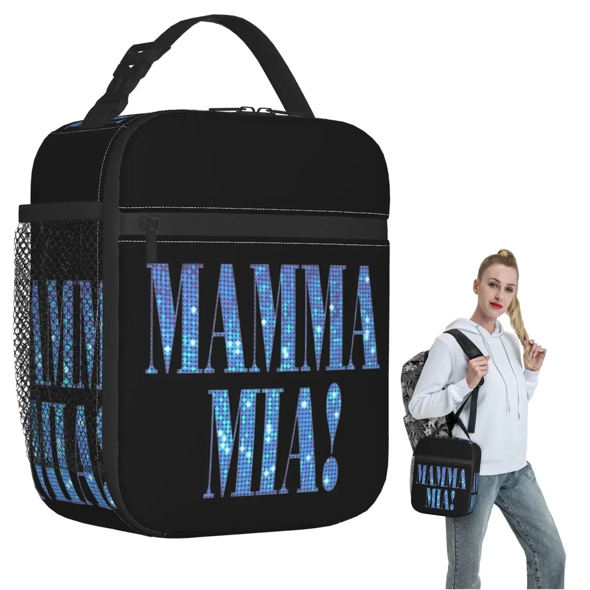 

Термосумка для обедов Mamma Mia - Insulated Lunch Bag для женщин и детей, портативная сумка-холодильник для еды