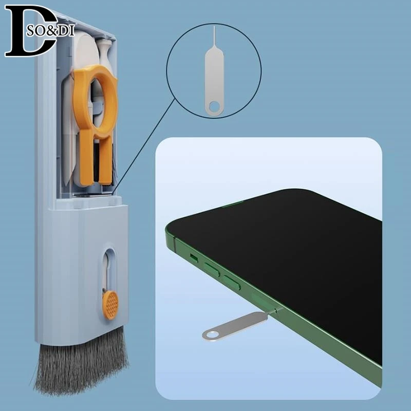 10-in-1 PC Keyboard Cleaner Tool Multifunctional Computer Cleaning Brush Kit Scalable Labor-saving For Earphones Keyboard