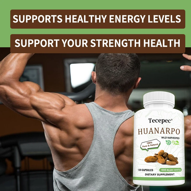 Capsules Huanarpo 1000 mg, 120 capsules végétaliennes, énergie naturelle, supplément d'endurance et de vitalité, soutient la santé masculine, sans OGM