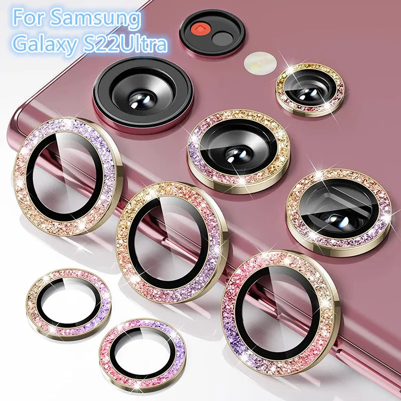 Voor Samsung Galaxy S22 Ultra Camera Lens Protector Glas Back Drop-Proof Telefoon Camera Bescherming Case Voor Samsung S22ultra