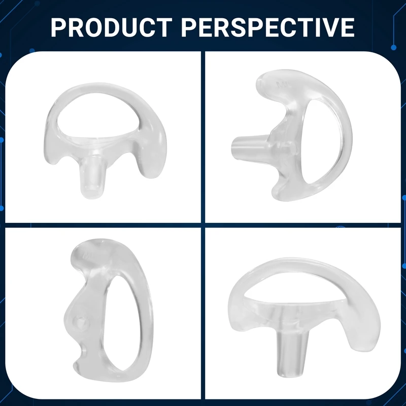 Soft Radio Earmold Replacing Earpiece Insert Acoustic Coil Tube Audio Kits Headphone Accessories