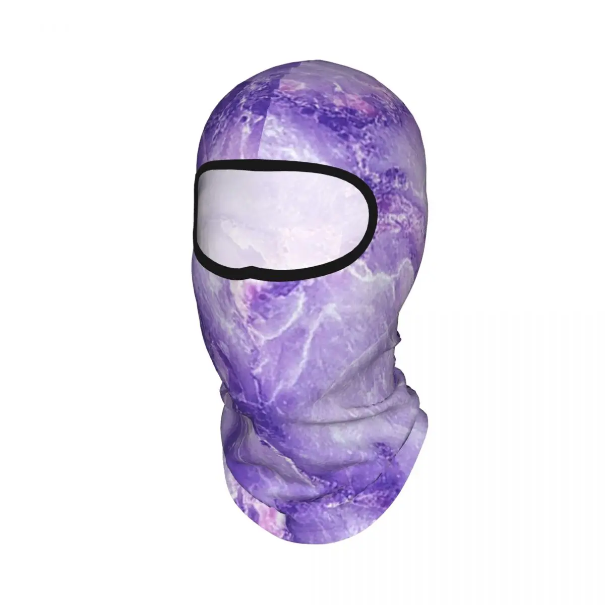 MARBLE - PURPLE Breathable Thin Balaclava Full Face Mask Sun Protection Neck Gaiter For Motorcycle Cycling