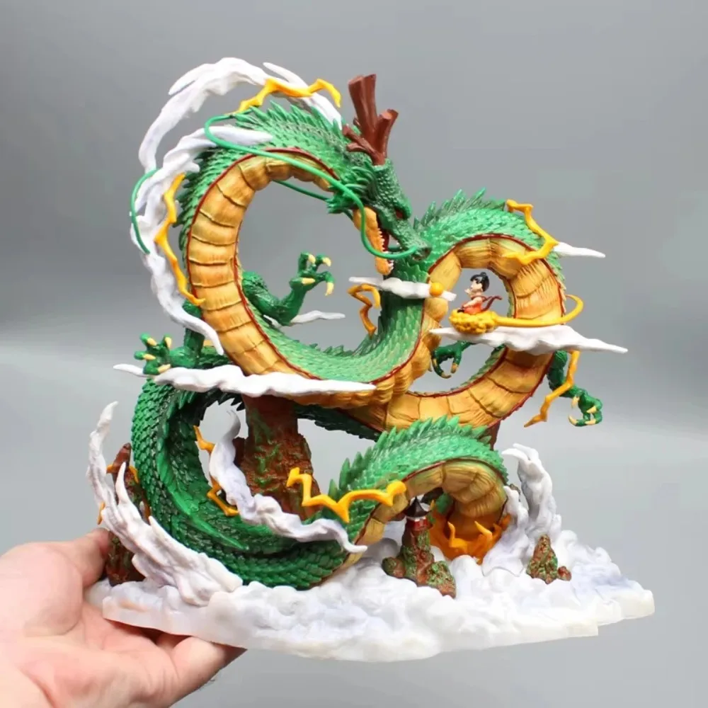 22cm/8.66in Dragon Ball Anime Figure Shenron Figure Goku And Shenron Figurine Pvc Statue Collection Model Decoration Toys Gifts image 2