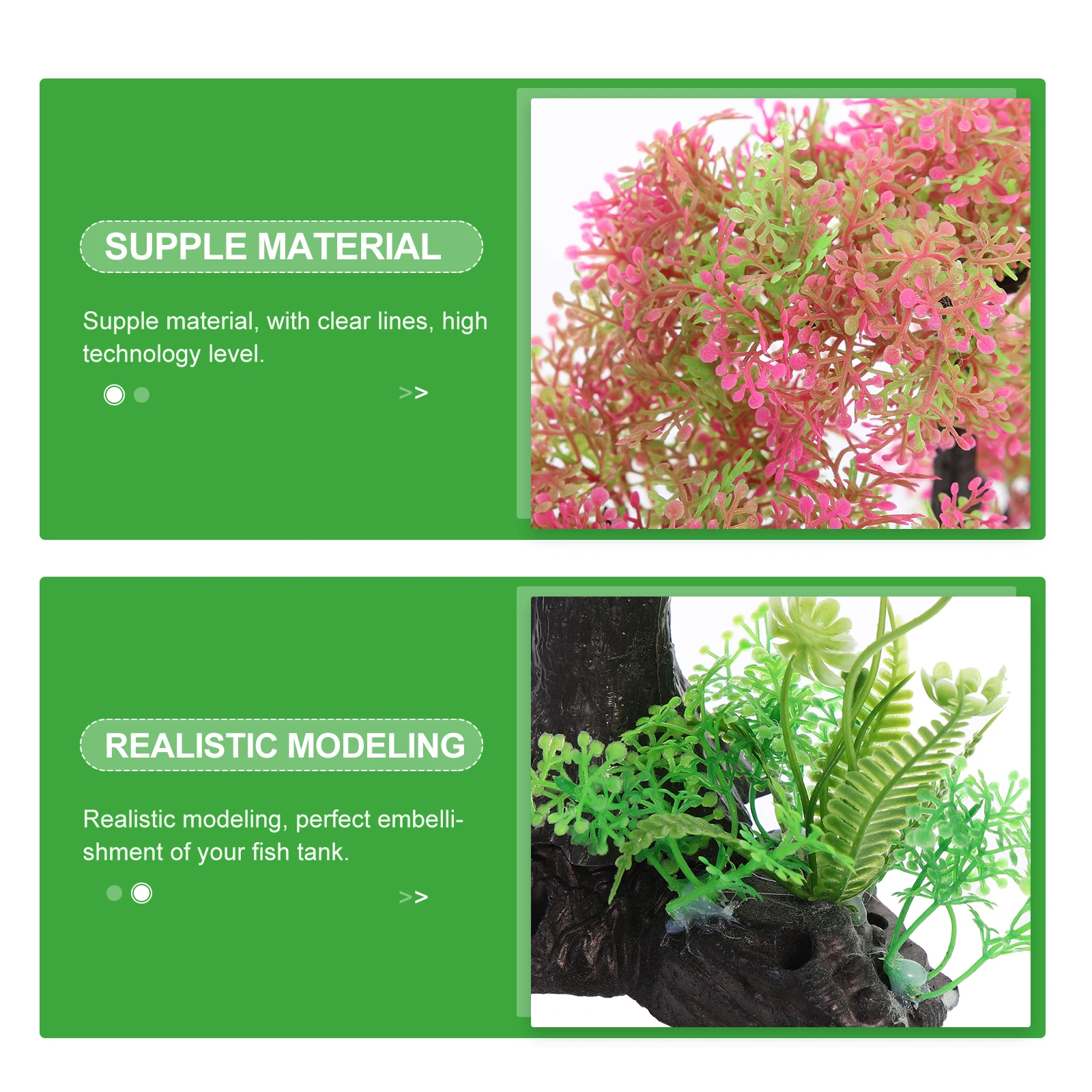 

1Set Fish Tank Aquarium Decor Compact Lightweight Underwater Plant Kit Artificial Aquarium Plants Fake Tree Decor for Home