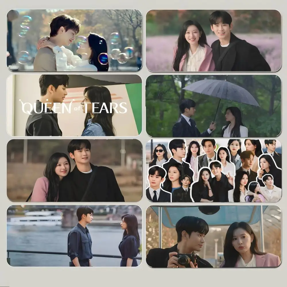 Romantic Beautiful Drama Q-Queen of Tears Mouse Pad Large Gaming Mousepad with Thick Stitched Edge Non-Slip Desk Mat
