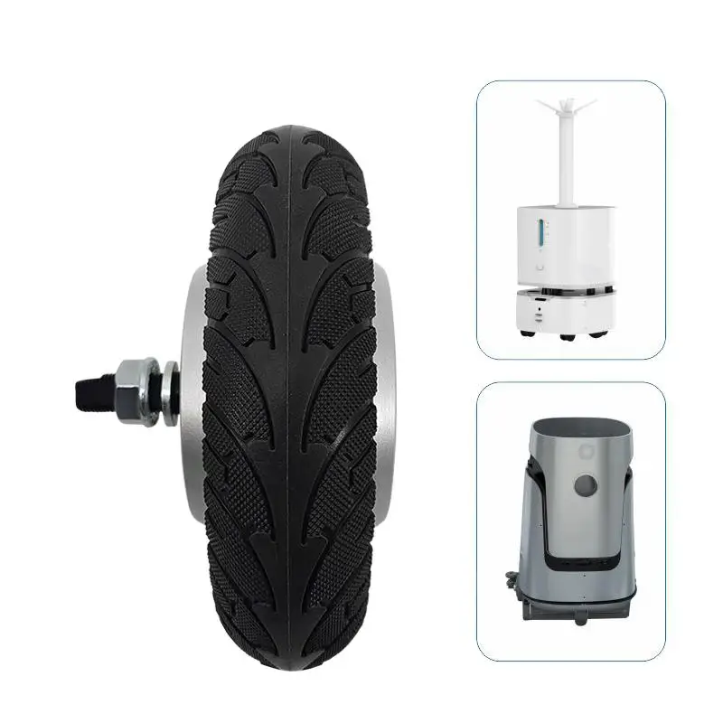 8 polegadas 4096 linha servo hub motor driver 24v dc robô agv codificador