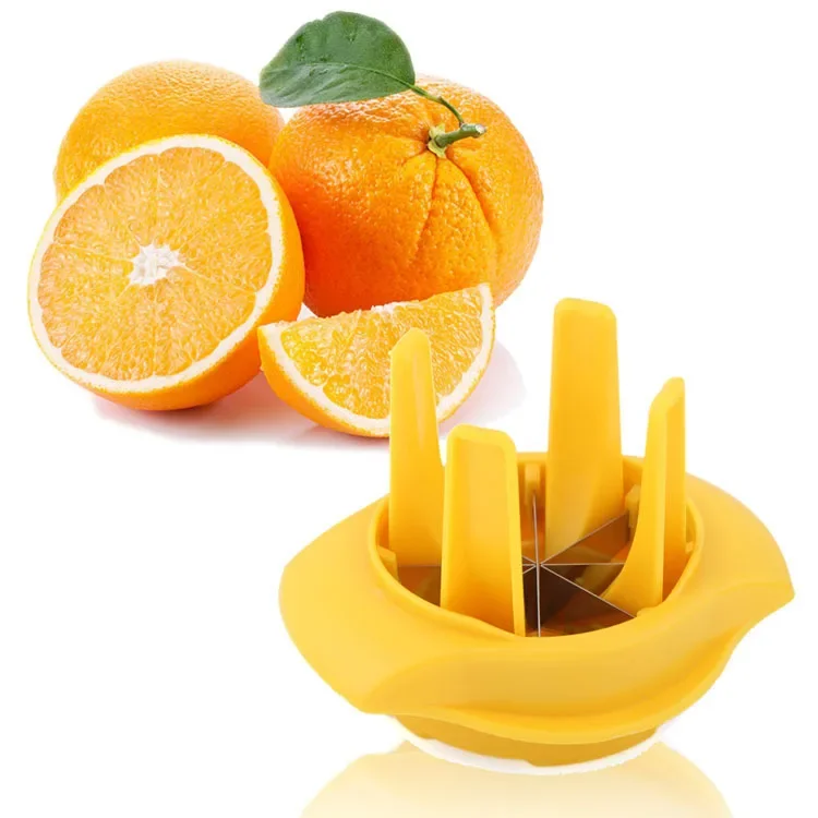 1PC Lemon Lime Orange Slicer Wedger Cutter Squeezer Fruit Garnish Peelers Splitter Kitchen Tool Creative Orange Easy