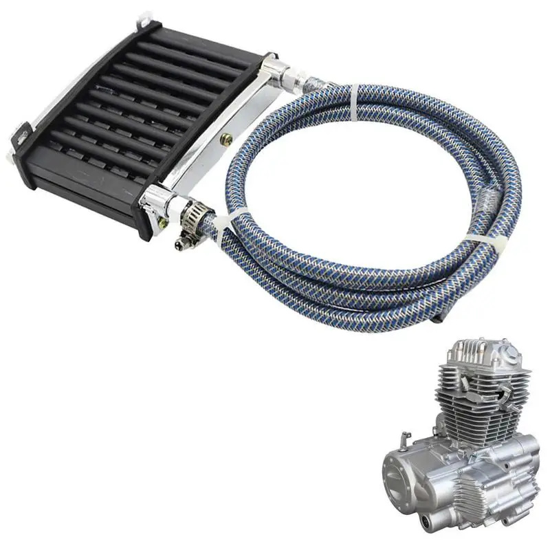 

Вентилятор для масляного радиатора, универсальный обновленный алюминиевый охлаждающий вентилятор для двигателя мотоцикла с нажимным вентилятором