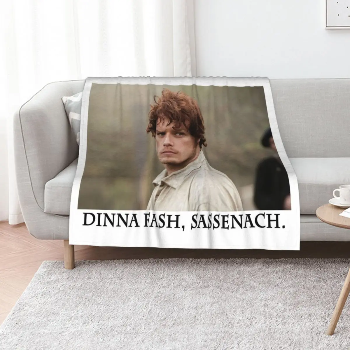 

Dinna fash, Sassenach. Throw Blanket Multi-Purpose Bed Fashionable Warm Cute Plaid Blankets