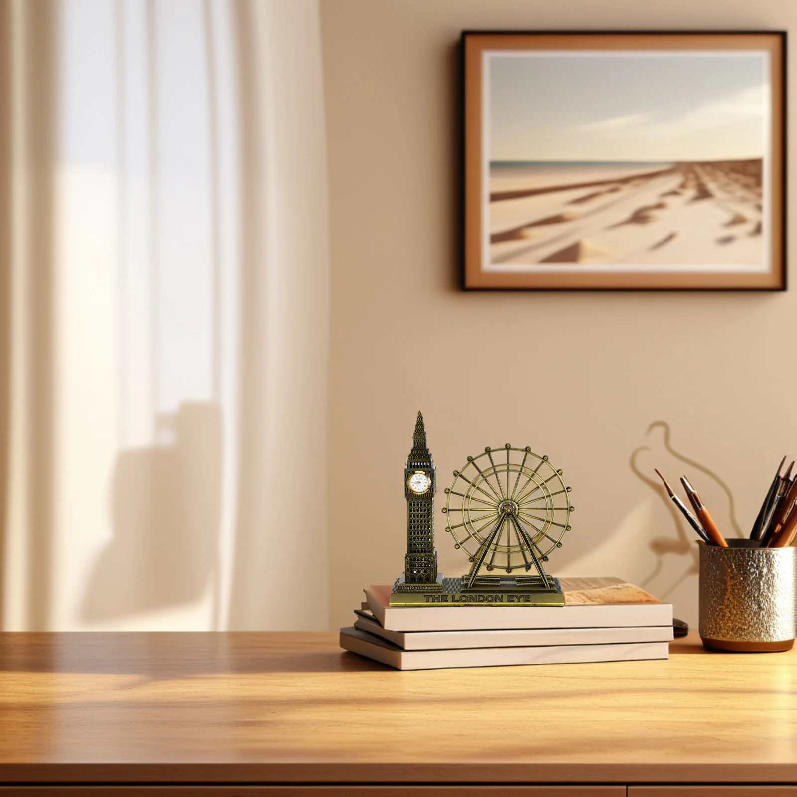 

Alloy London Big London Eye Landmark Ornament Ideal Uk Travel Souvenir Home Office Desk Cabinet British Decoration