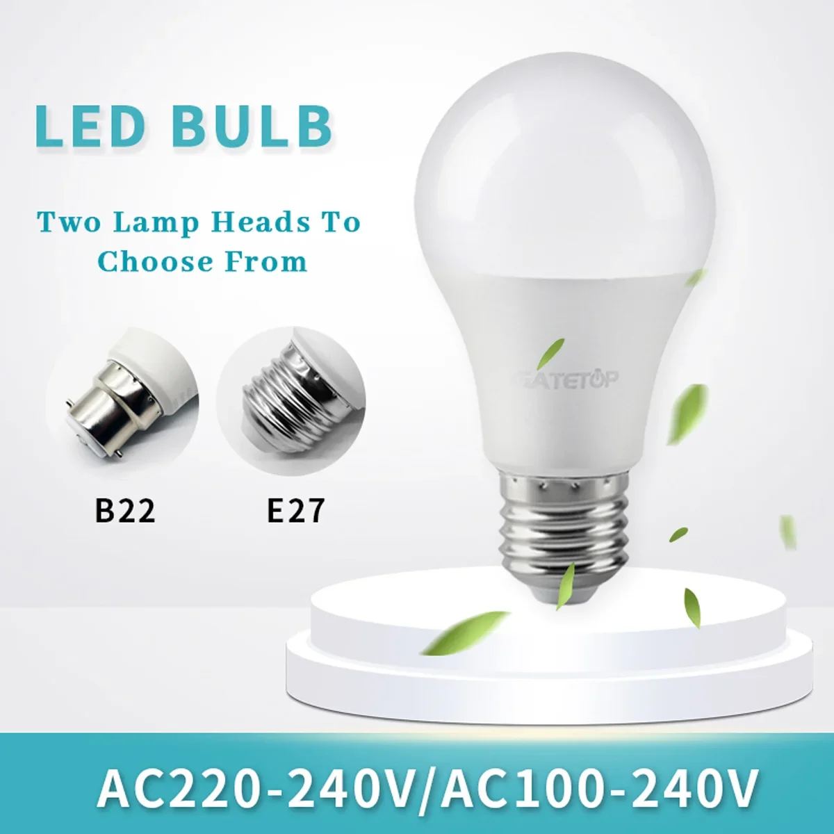 

20PCS No Flicker Led Bulb Lamp AC 220V 110V Light Bulbs A60 8W-24W B22 E27 Bombilla Lampara Lighting for Living Room for Home